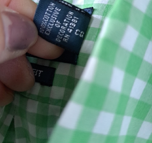 New Ralph Lauren Custom Fit Cotton Green Checkered Men's Button Down Shirt - Picture 5 of 10